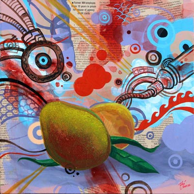 Mango painting by Yordan Silvera