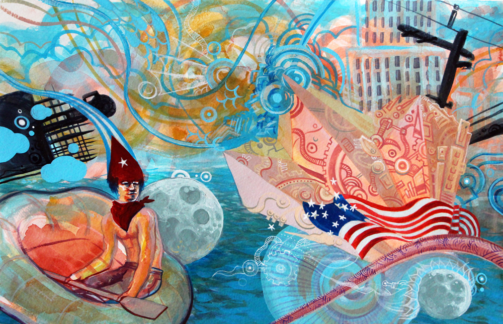 Yordan Silvera Freedom Sail - The Arrival Painting